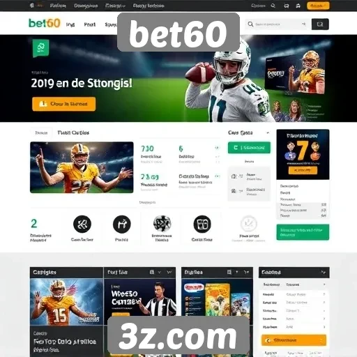 Avaliação da interface do usuário do site bet60
